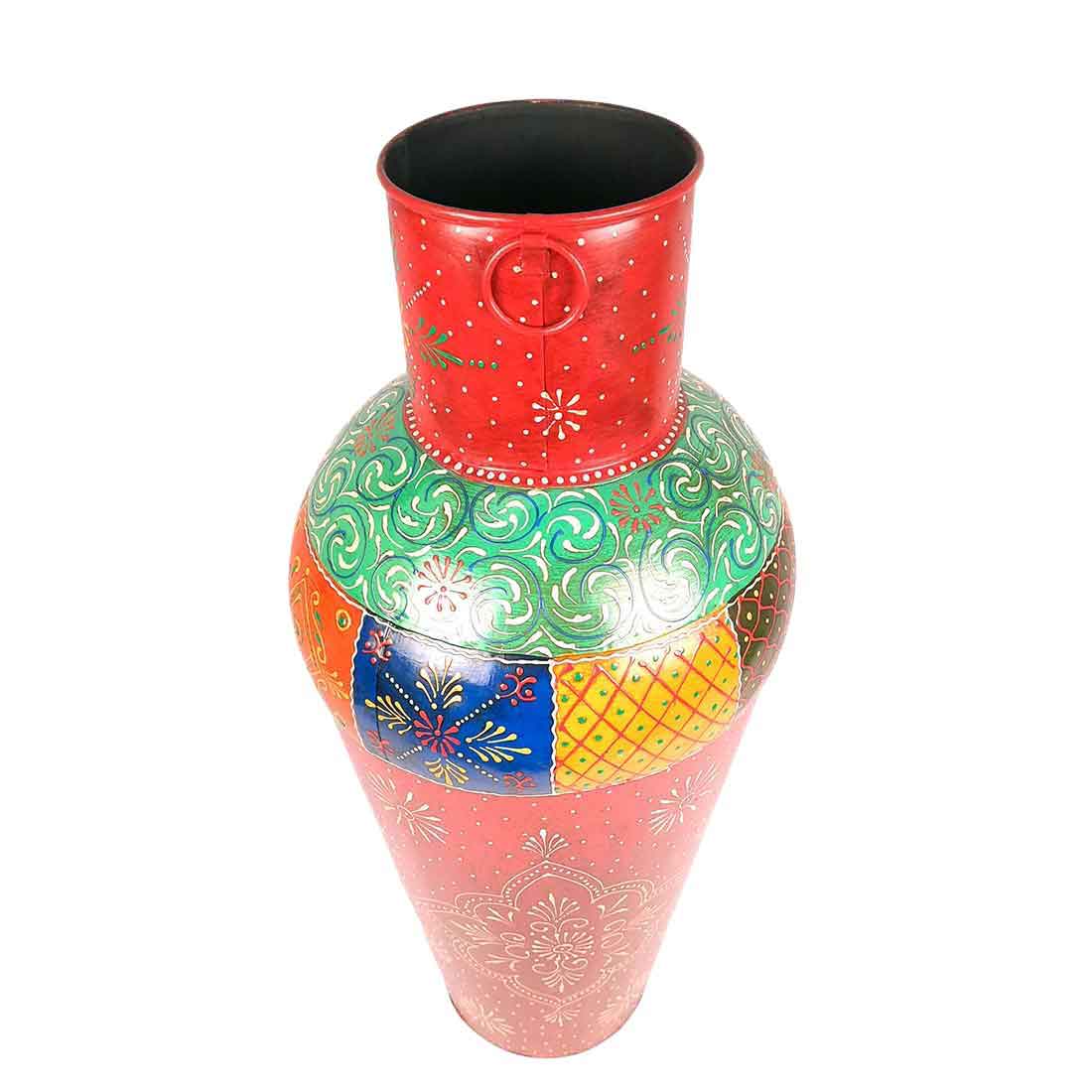 Vase | Corner Big Flower Vase for Living Room - 24 Inch