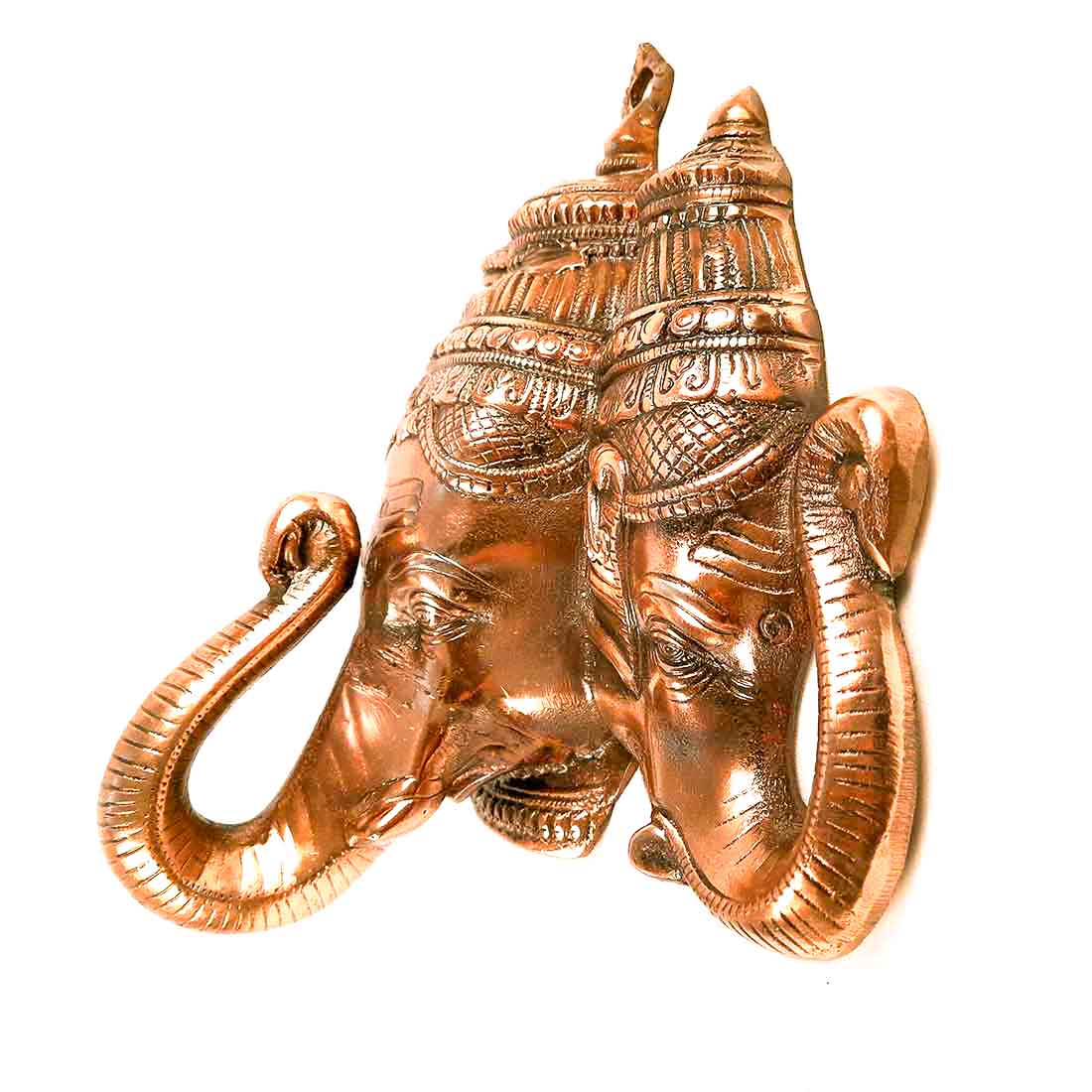 Ganesh Wall Hanging| Handcrafted 3 Face Ganesha Wall Art & Hangings for Gifts & Home Decor| Spiritual Sculpture and Religious Wall Mount Artwork | 16 Inch