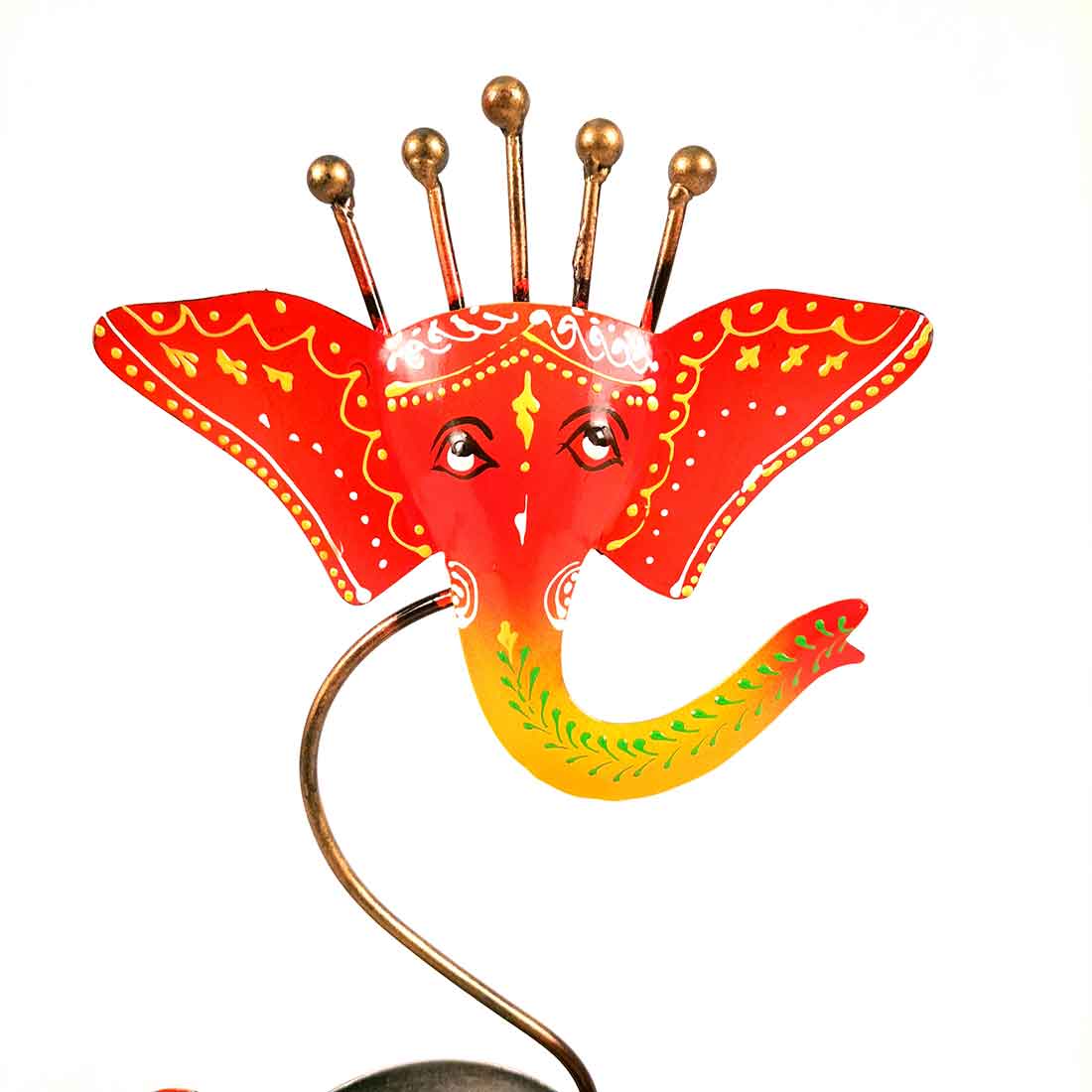Candle Holder Stand | TeaLight Holder With One Slots Cum Showpiece | Tea Light Candle Stands - Ganesha Design - For Home, Table, Living Room, Dining room, Bedroom Decor | For Diwali Decoration & Gifts - 12 Inch