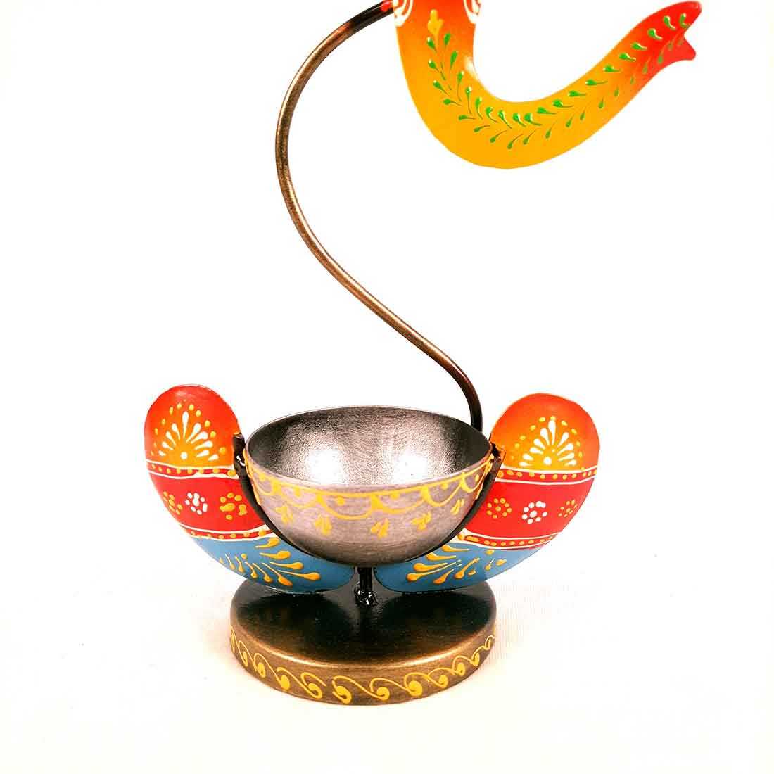 Candle Holder Stand | TeaLight Holder With One Slots Cum Showpiece | Tea Light Candle Stands - Ganesha Design - For Home, Table, Living Room, Dining room, Bedroom Decor | For Diwali Decoration & Gifts - 12 Inch