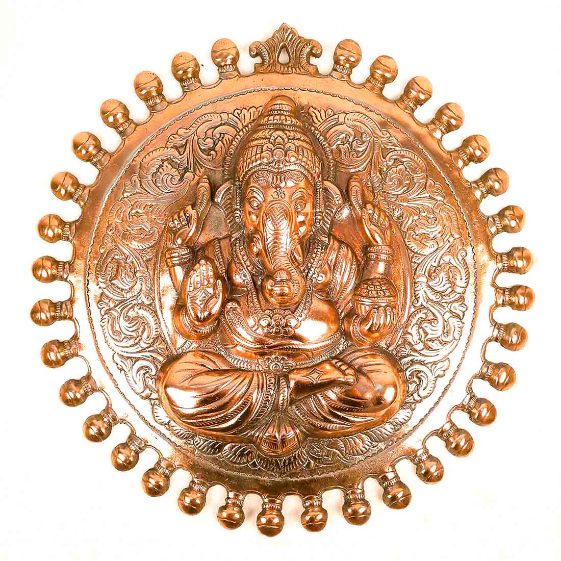 Ganesh Wall Hanging Statue | Lord Ganesha Wall Art - for Home, Puja, Living Room & Office | Antique Idol for Religious & Spiritual Decor - 16 Inch