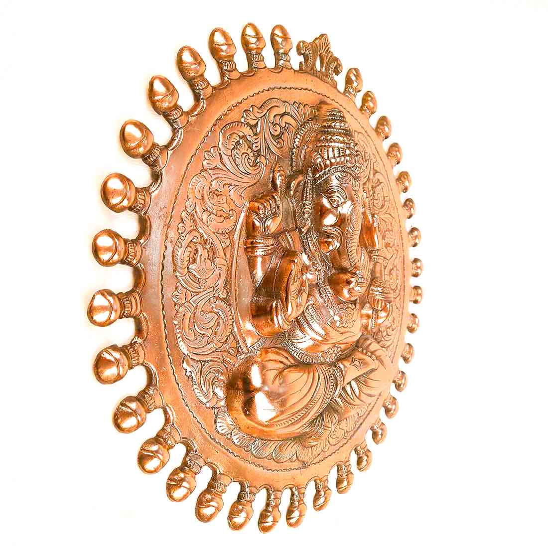 Ganesh Wall Hanging Statue | Lord Ganesha Wall Art - for Home, Puja, Living Room & Office | Antique Idol for Religious & Spiritual Decor  - 16 Inch