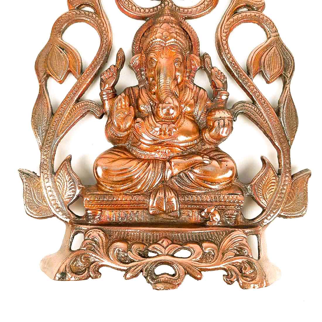 Ganesh Wall Hanging Idol | Lord Ganesha With Swastik Wall Decor Murti for Entrance Door | Ganesha Statue for Vastu, Home, Puja & Religious Decor  - 14 Inch