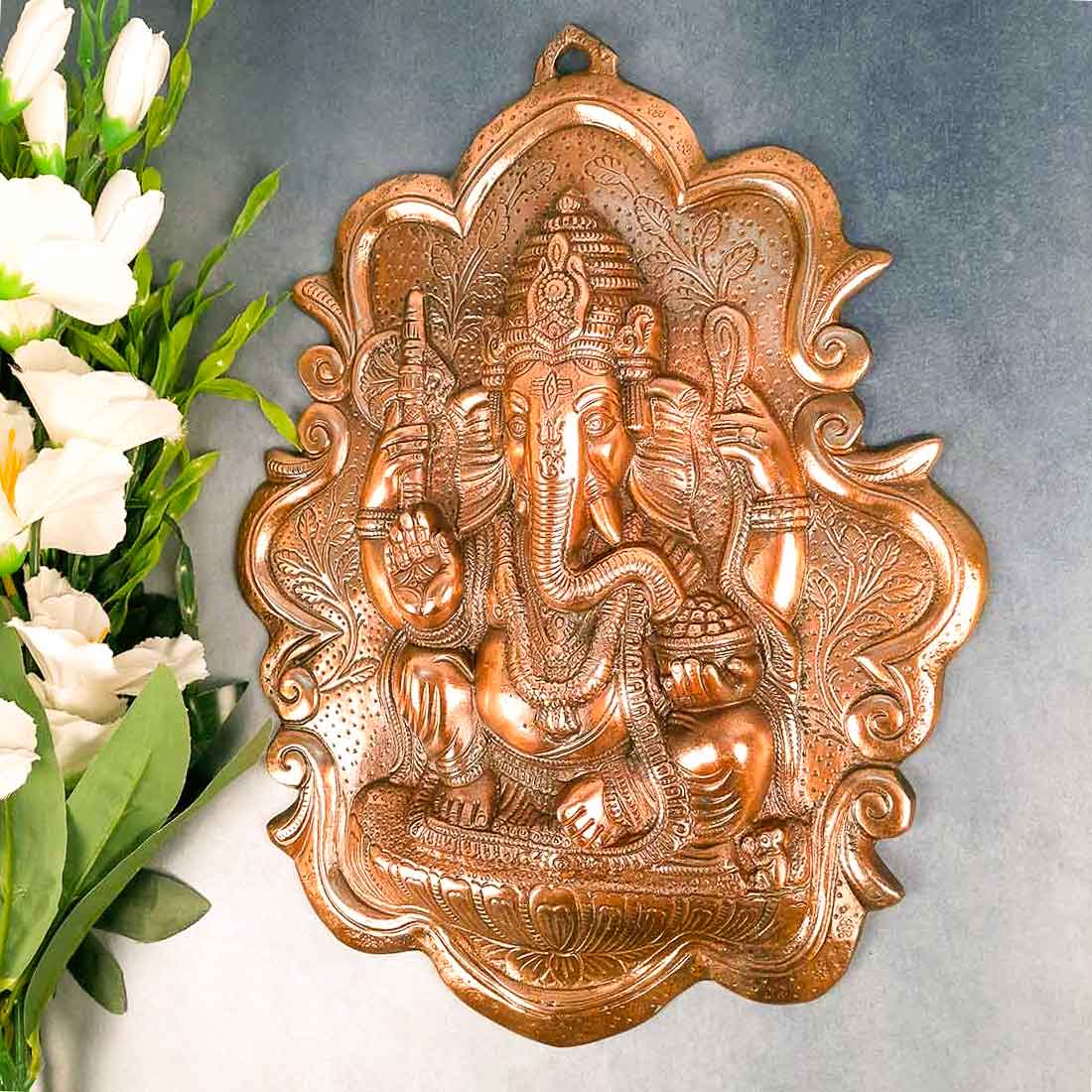 Ganesh Wall Hanging Statue | Ganesha Wall Idol for Puja, Home, Living Room Decor | Religious & Spiritual Wall Art | Diwali & Housewarming Gift - 16 Inch