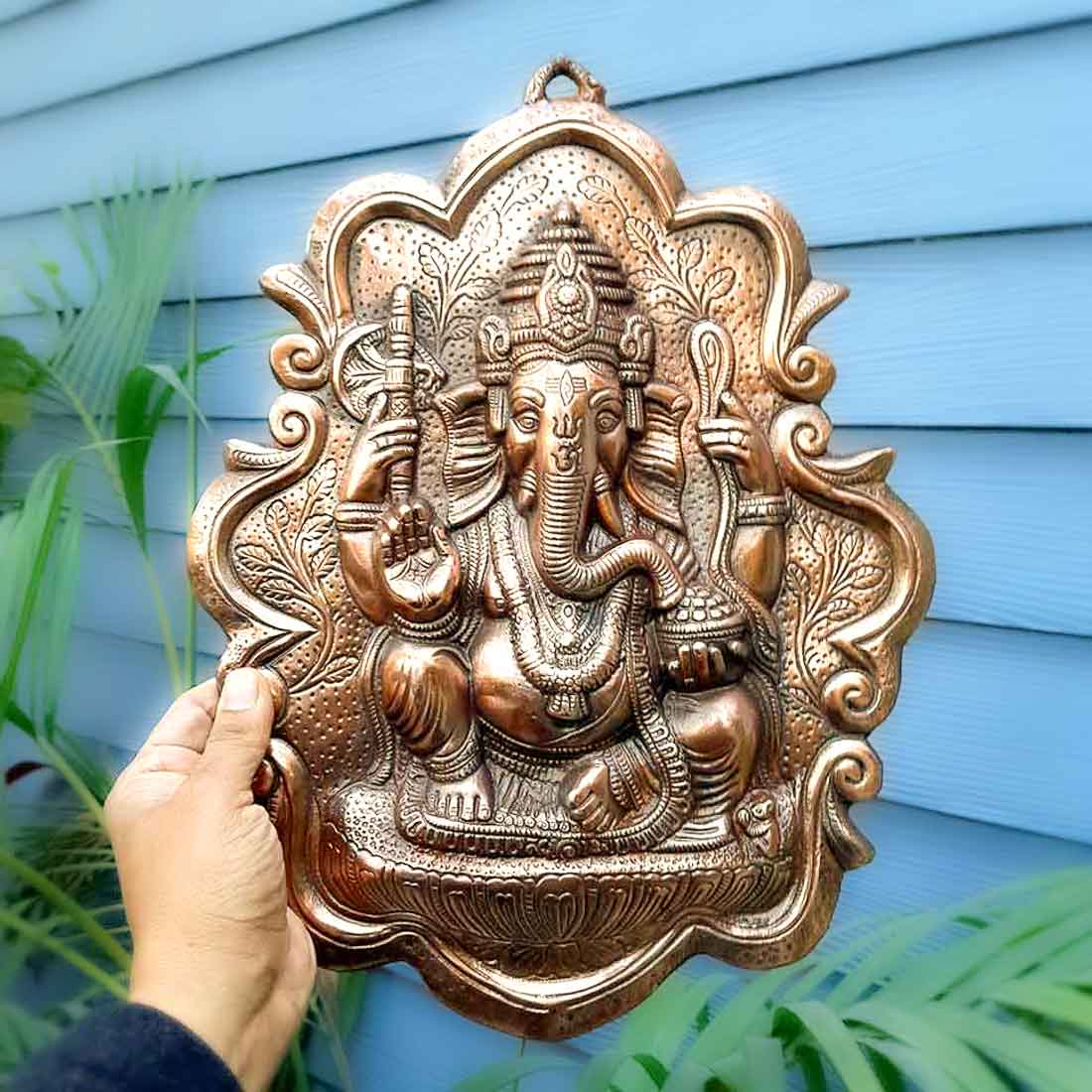 Ganesh Wall Hanging Statue | Ganesha Wall Idol for Puja, Home, Living Room Decor | Religious & Spiritual Wall Art | Diwali & Housewarming Gift - 16 Inch