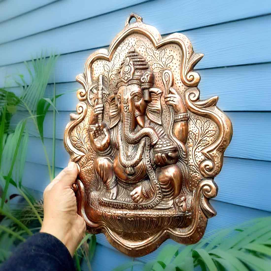 Ganesh Wall Hanging Statue | Ganesha Wall Idol for Puja, Home, Living Room Decor | Religious & Spiritual Wall Art | Diwali & Housewarming Gift - 16 Inch