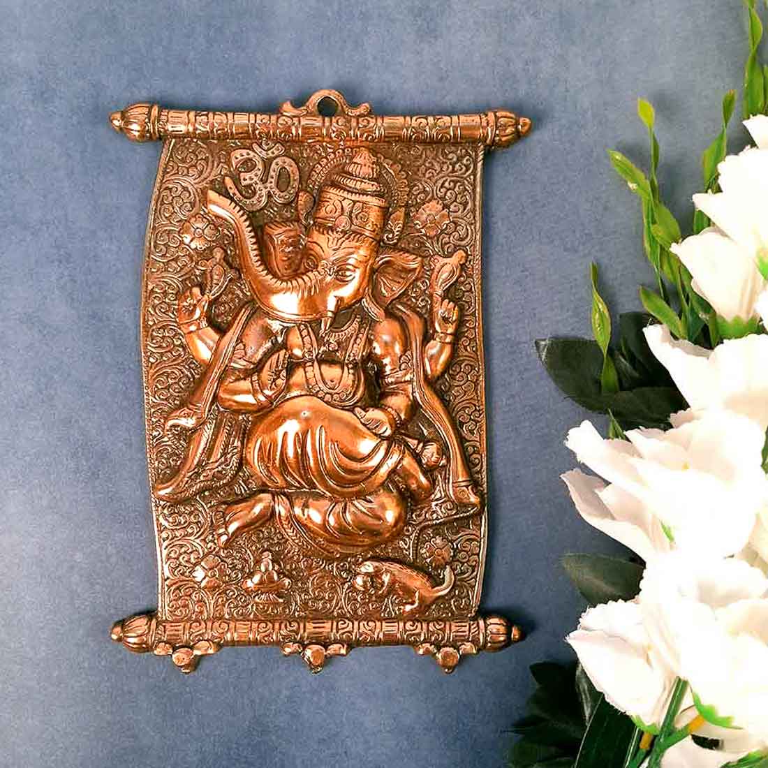 Ganesh Idol - Apkamart #color_Copper