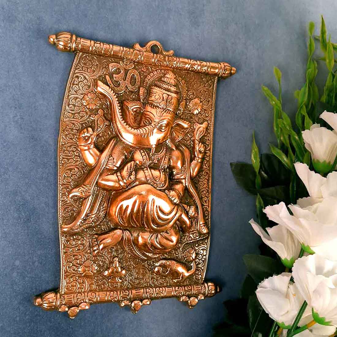 Ganesh Idol - Apkamart #color_Copper