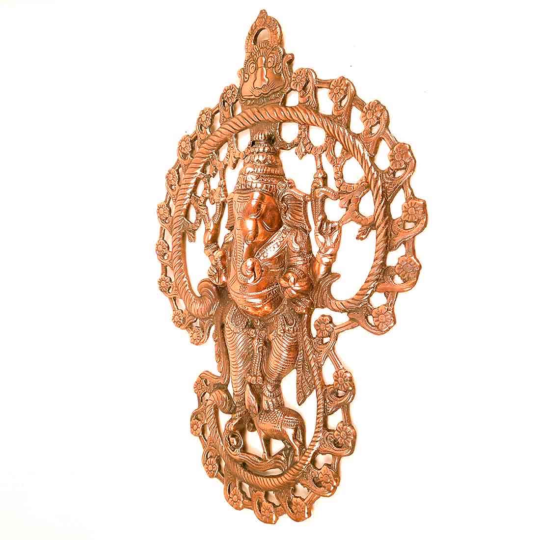 Ganesh Wall Hanging Idol Big | Lord Ganesha Statue Wall Art - For Puja, Home & Main Gate |Religoius & Spiritual Decor for Living Room- 17 Inch