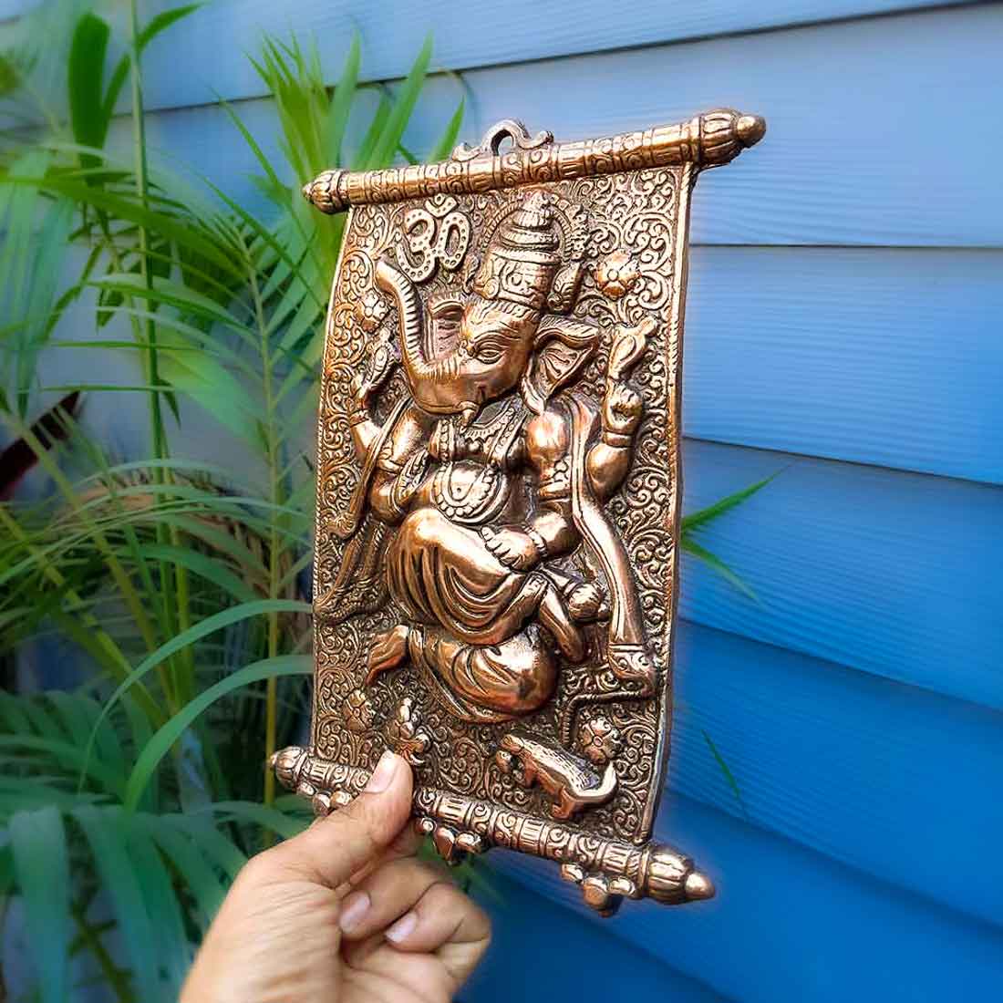 Ganesh Idol - Apkamart #color_Copper