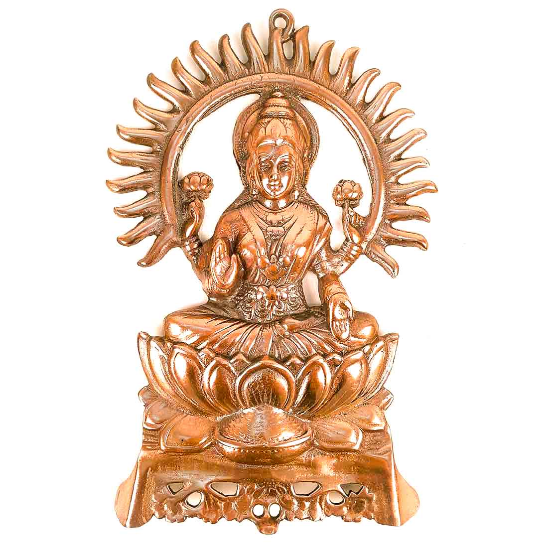 Goddess Laxmi Wall Hanging | Lakshmi Ji Wall Decor - For Puja & Home Decor - 16 Inch - Apkamart