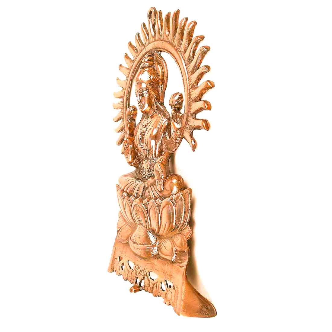 Goddess Laxmi Wall Hanging | Lakshmi Ji Wall Decor - For Puja & Home Decor - 16 Inch - Apkamart