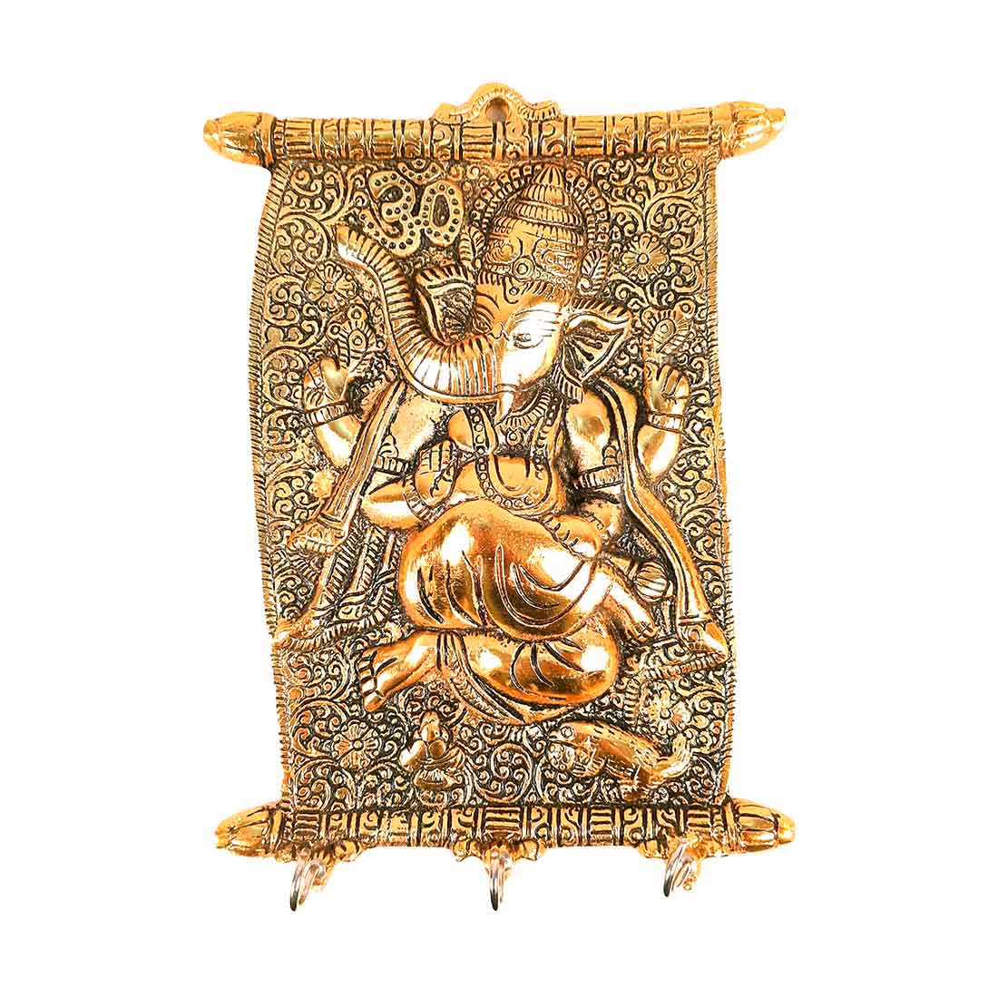 Ganesh Idol - Apkamart #color_Golden