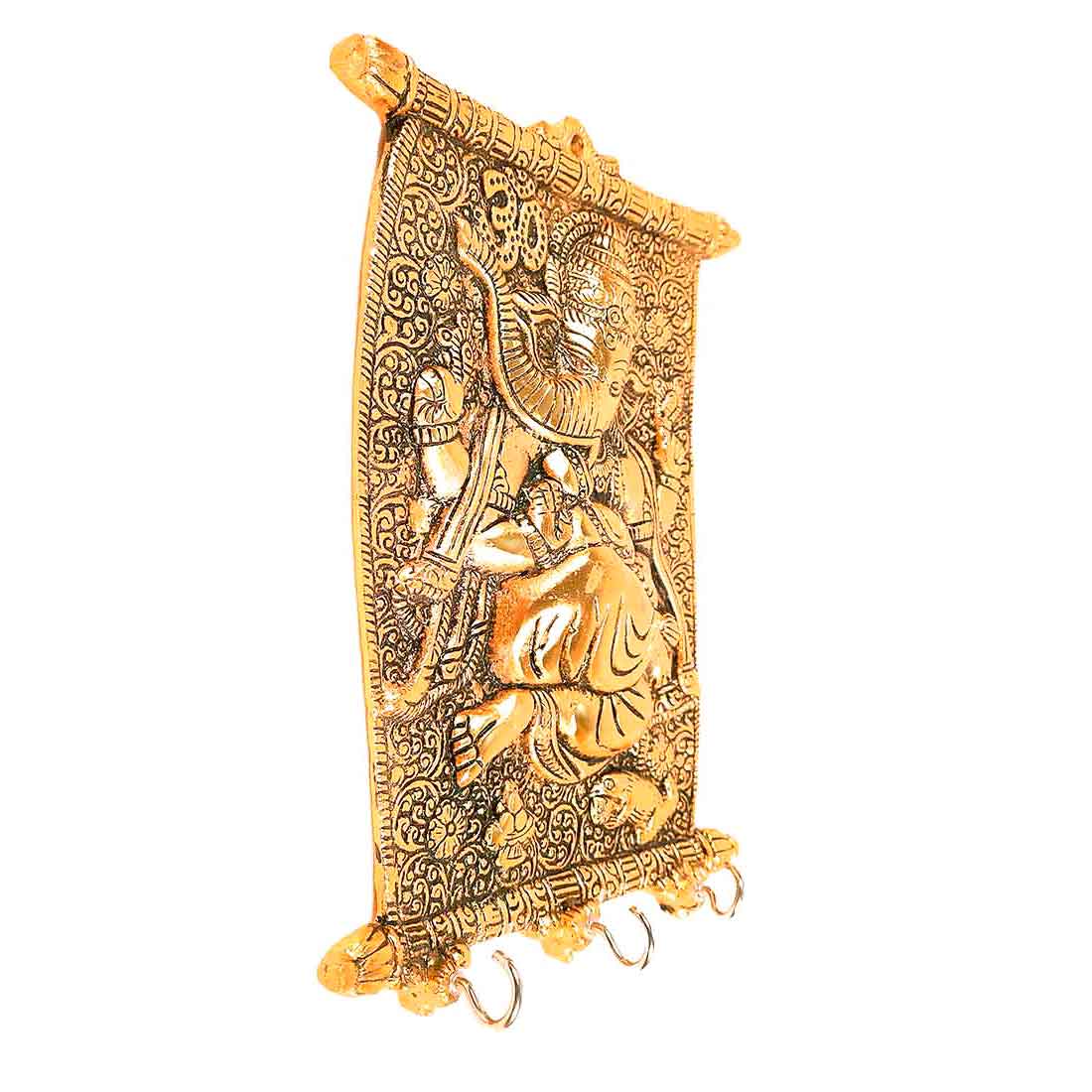 Ganesh Idol - Apkamart #color_Golden