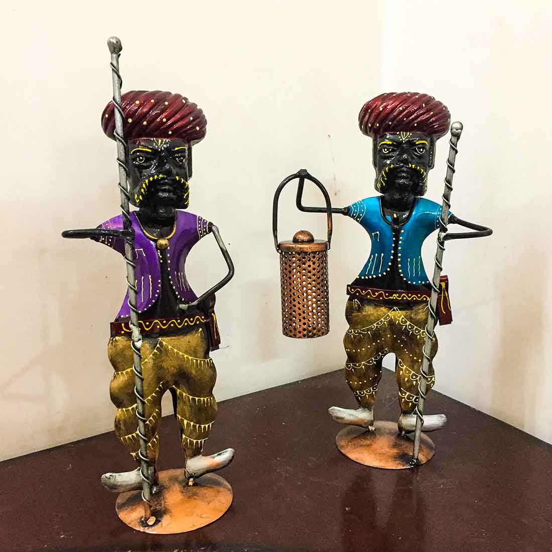 Village Men - Human Figurine - Unique Showpiece for Living Room - 15 Inch-Set of 3 - ApkaMart
