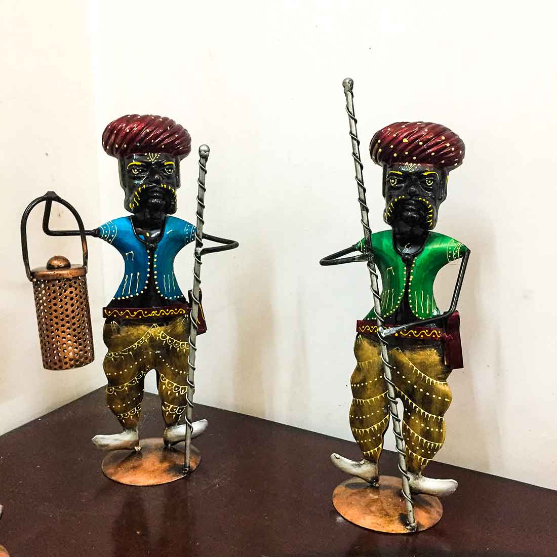 Village Men - Human Figurine - Unique Showpiece for Living Room - 15 Inch-Set of 3 - ApkaMart