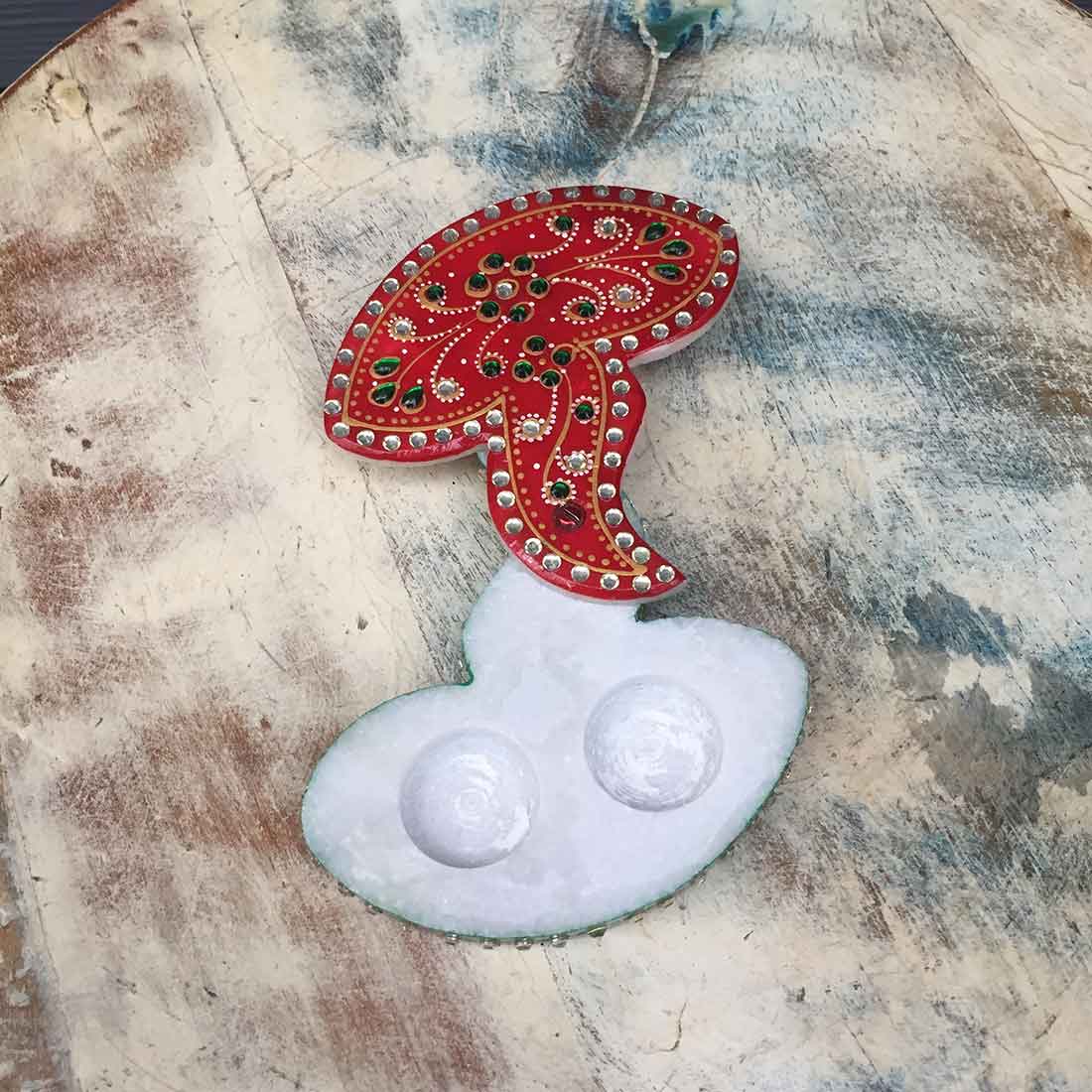 Diya Design Chopda - For Pooja, weddings & Festivals - 4 Inch - ApkaMart
