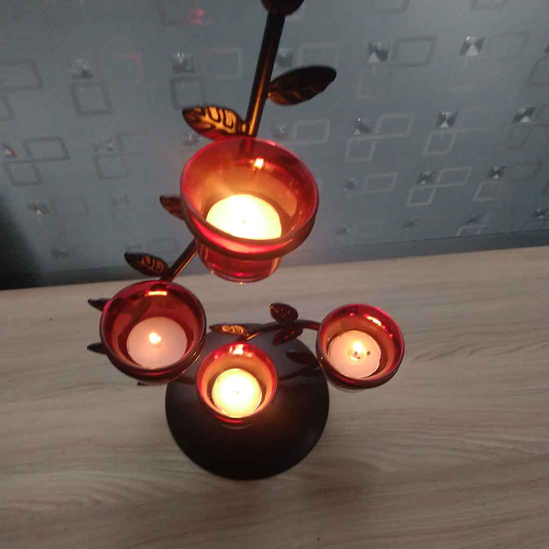 Candle Stand - Candle Stand for Dining Table - 17 Inch - ApkaMart