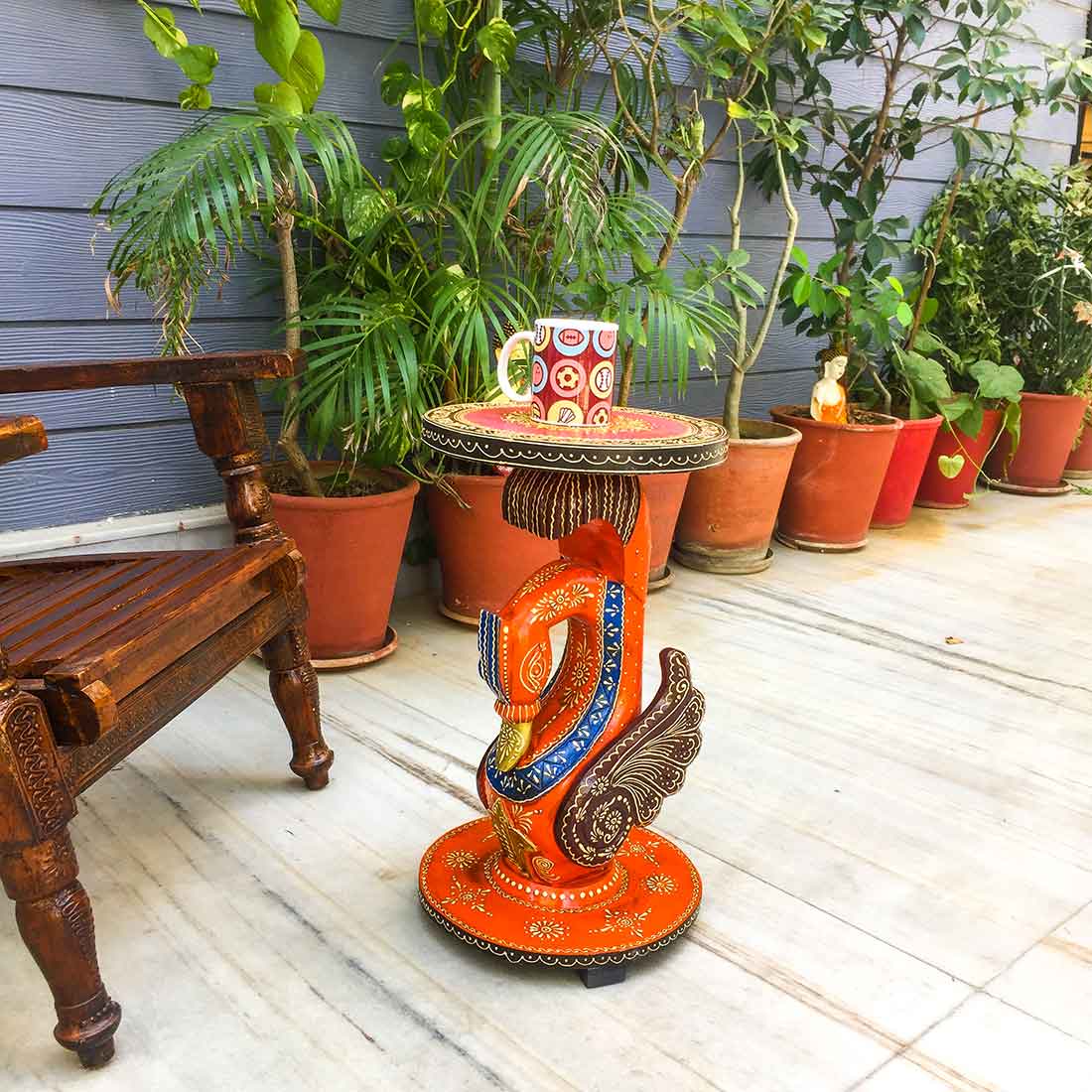 Designer Coffee Table | Side Table for Interiors Décor - 20 Inch - ApkaMart