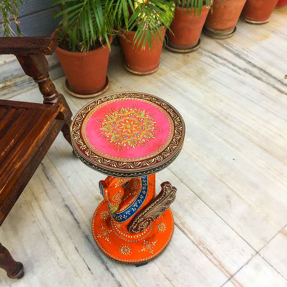 Designer Coffee Table | Side Table for Interiors Décor - 20 Inch - ApkaMart