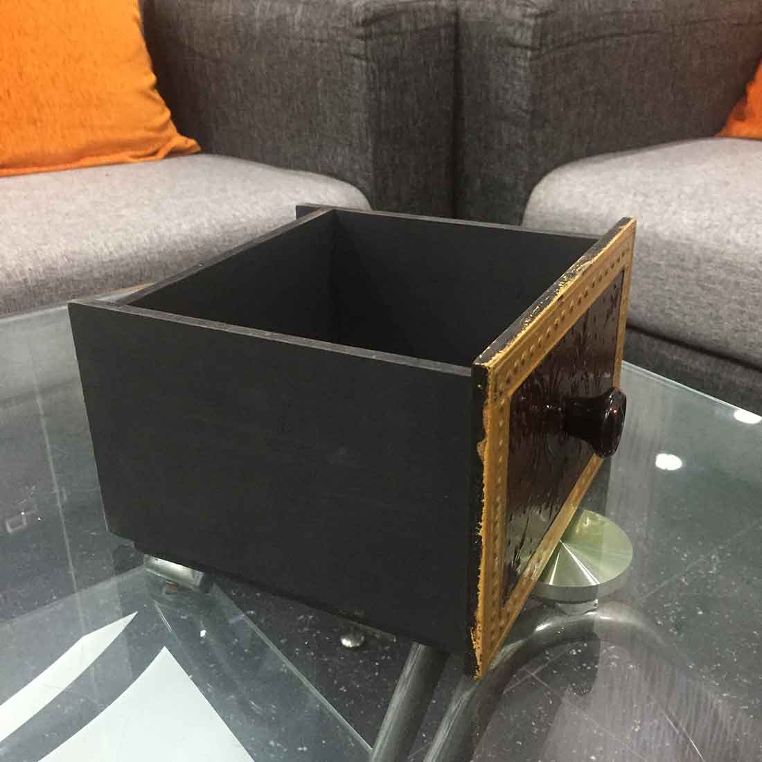 Corner Rack - Sofa Side Table with Drawer - for Placing Books & Magazines - 24 Inch - ApkaMart