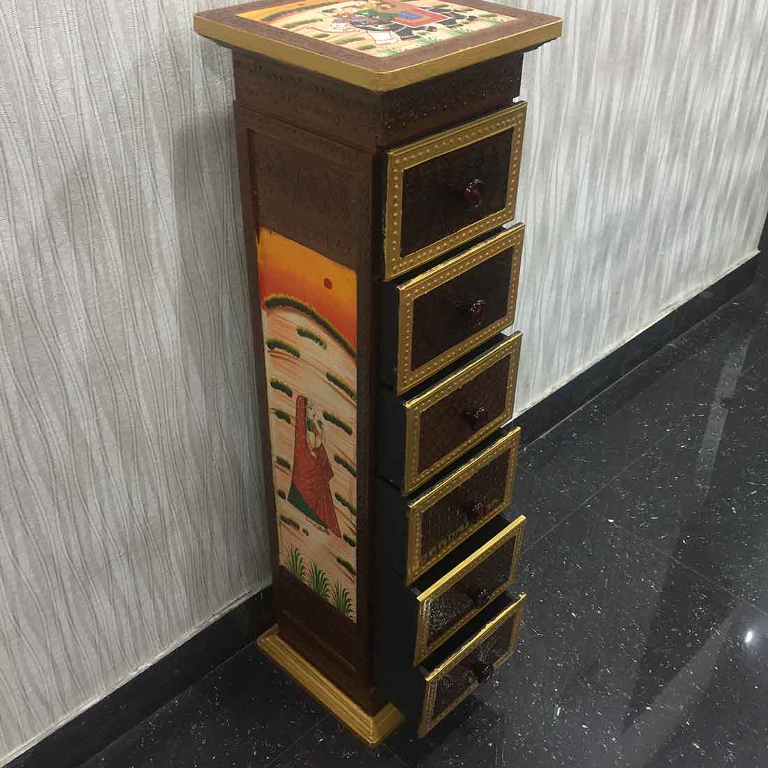Corner Table | End Tables for Living Room for  Interiors Decor - 36 Inch - ApkaMart