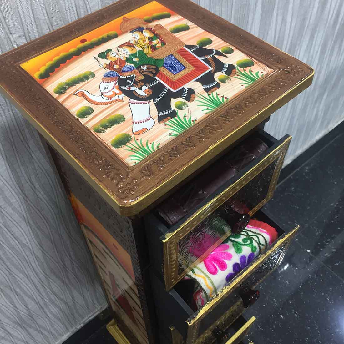 Corner Table | End Tables for Living Room for  Interiors Decor - 36 Inch - ApkaMart