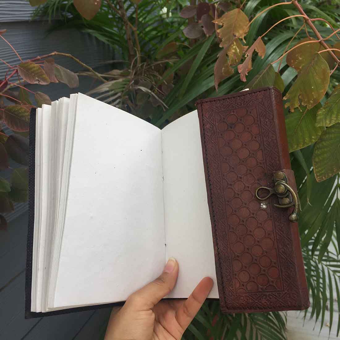 Leather Journal Notebook -  Writing Journals for Men & Women - 7 Inch - ApkaMart