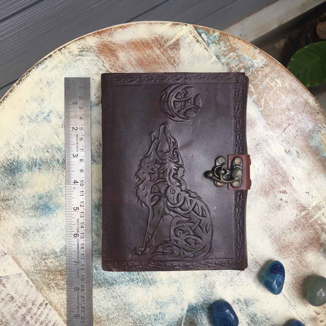 Leather Bound Journal for Men - Writing Journals for Women  -7 inch - ApkaMart