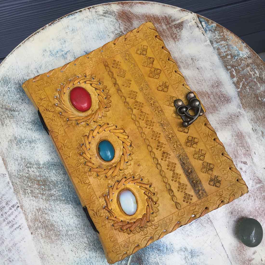Leather Journal Notebook - Writing Journals for Men & Women - 8 Inch - ApkaMart