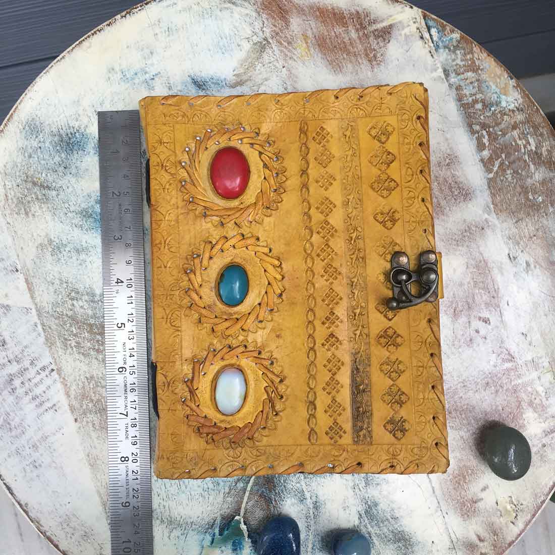 Leather Journal Notebook - Writing Journals for Men & Women - 8 Inch - ApkaMart