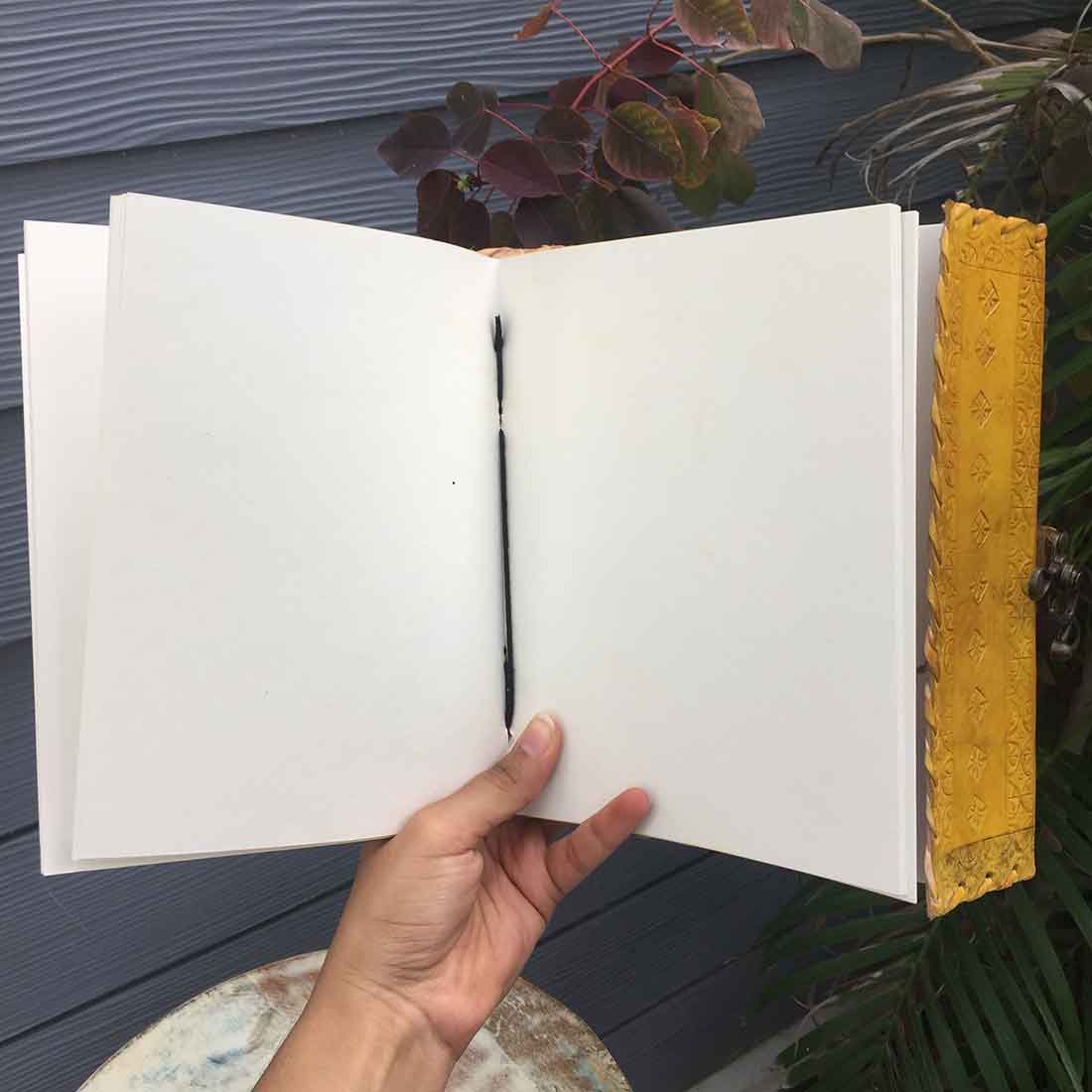 Leather Journal Notebook - Writing Journals for Men & Women - 8 Inch - ApkaMart
