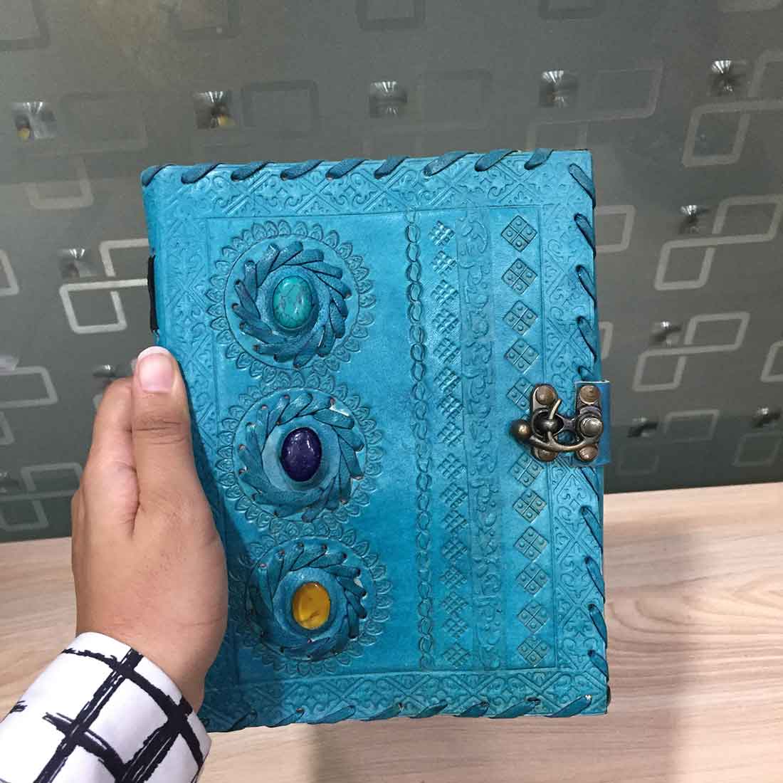 Vintage Handmade Diary | Travel Diary - Gift for Men - 8 Inch - ApkaMart
