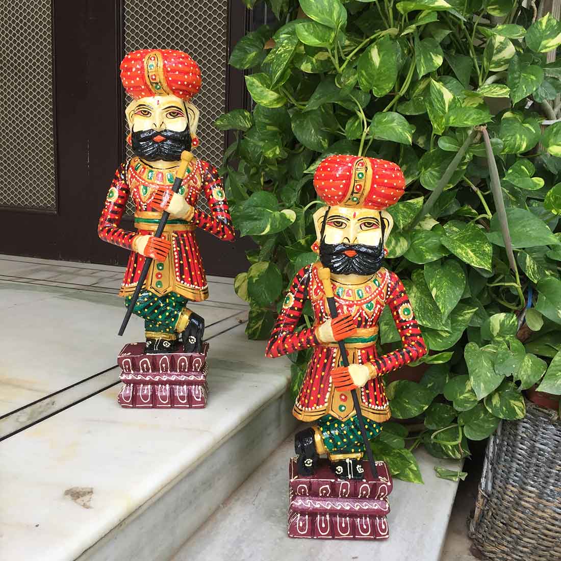 Darbaans Set - Human Figurine - Unique Showpiece for Living Room -18 Inch - ApkaMart