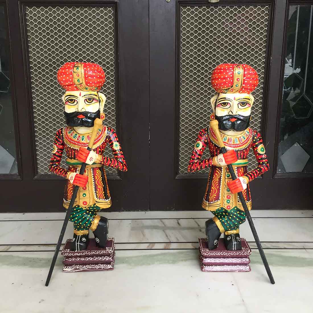 Darbaans Set - Human Figurine - Unique Showpiece for Living Room - 24 Inch - ApkaMart