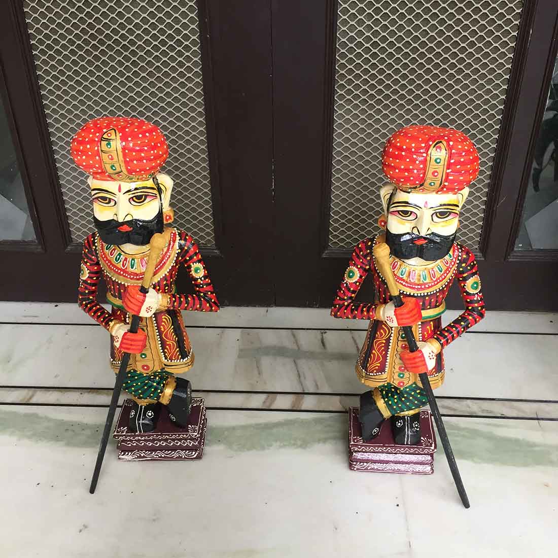Darbaans Set - Human Figurine - Unique Showpiece for Living Room - 24 Inch - ApkaMart