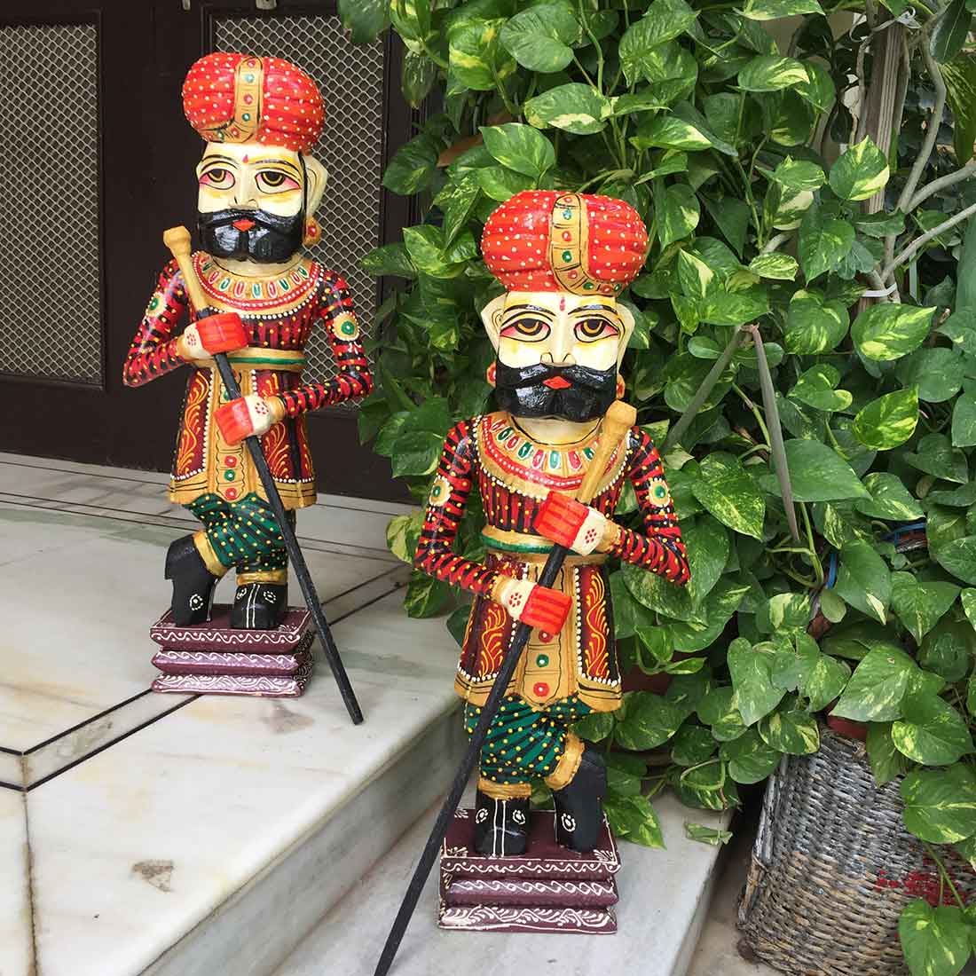 Darbaans Set - Human Figurine - Unique Showpiece for Living Room - 24 Inch - ApkaMart