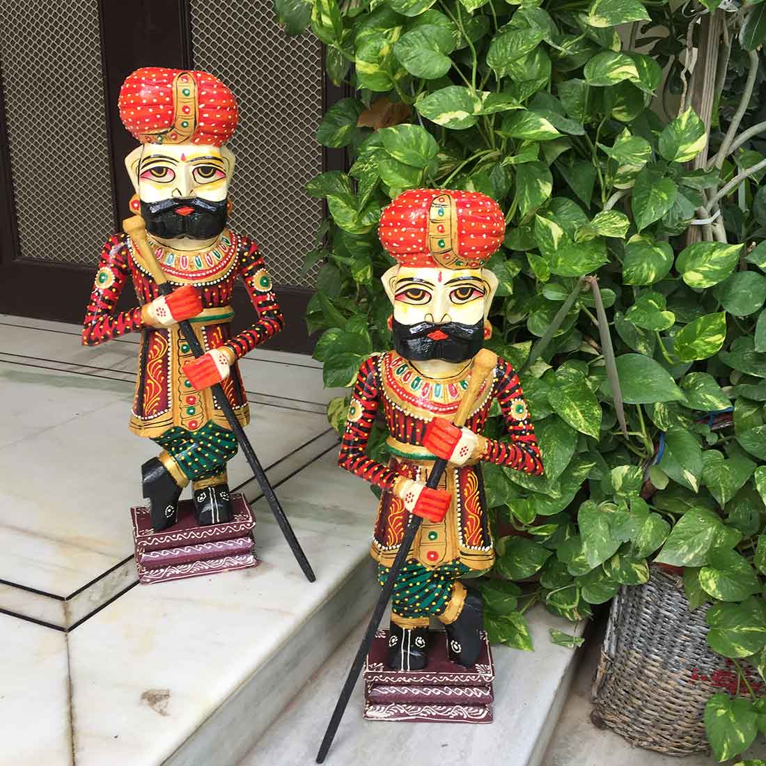Darbaans Set - Human Figurine - Unique Showpiece for Living Room - 24 Inch - ApkaMart