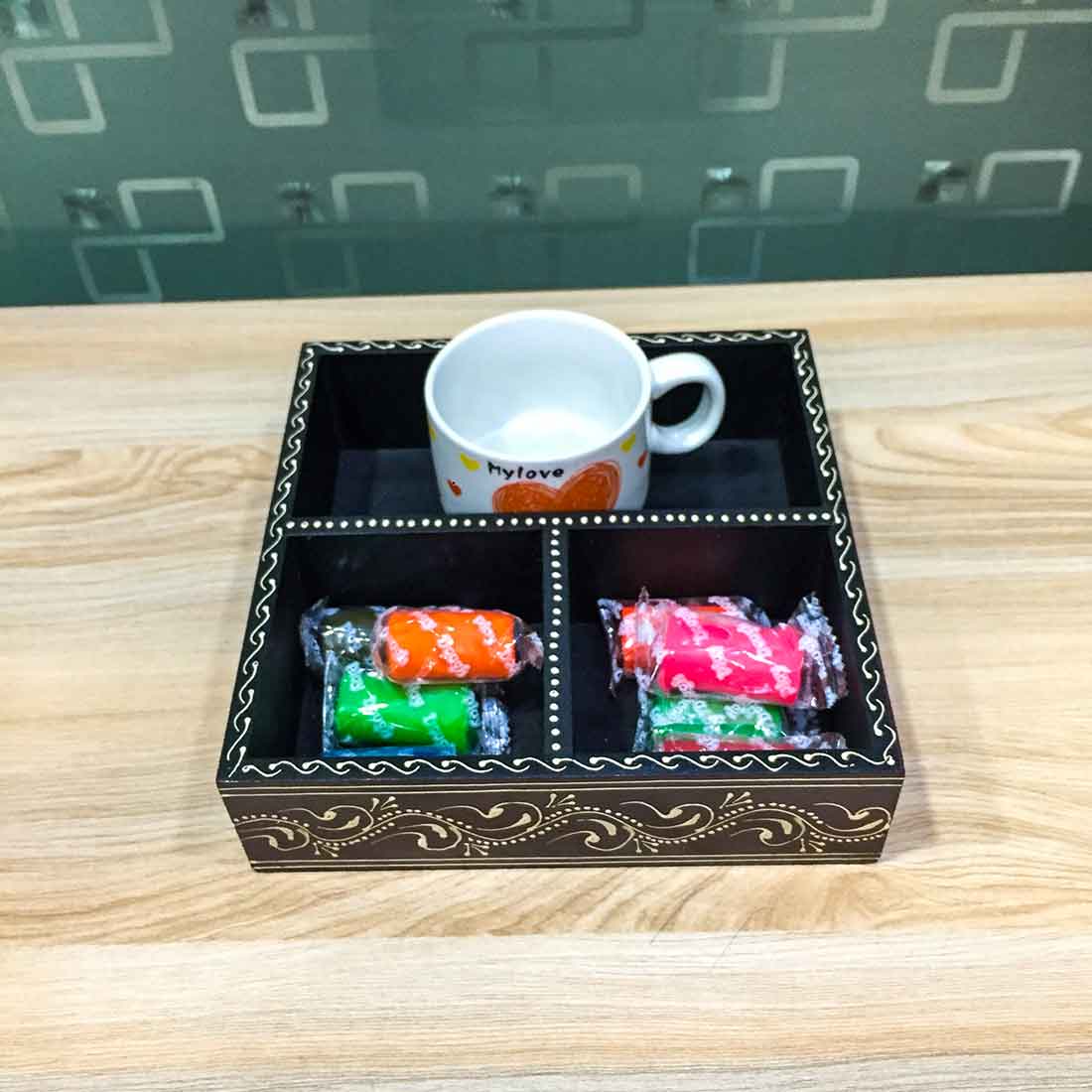 Snack Serving Tray - 7 Inch - ApkaMart