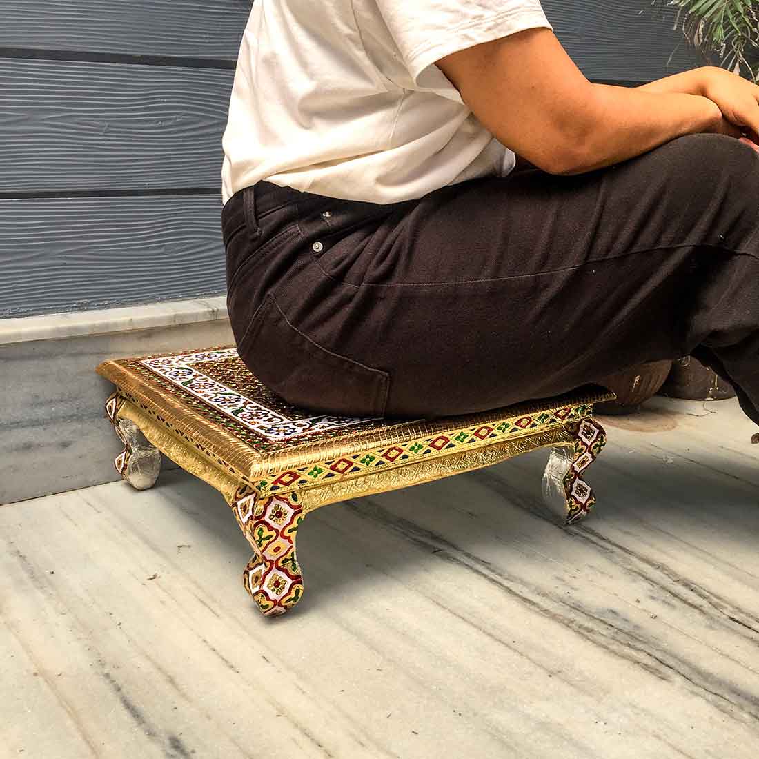 Chauki 18 Inch for Pooja Room Decoration - ApkaMart