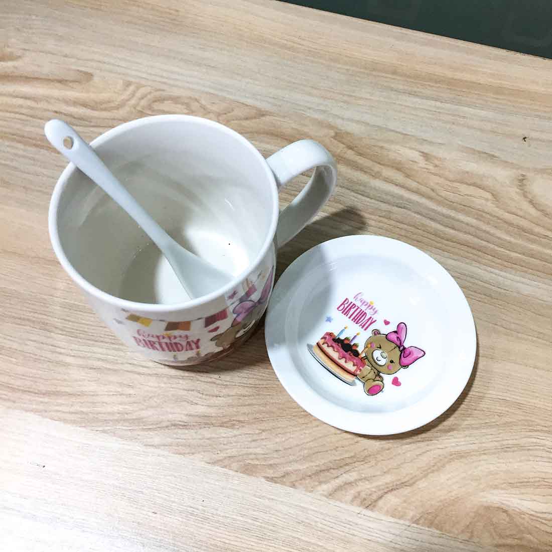 Coffee Mug with Lid - For Birthday Gift Daughter | Friends | Sister | Brother | Kids - ApkaMart
