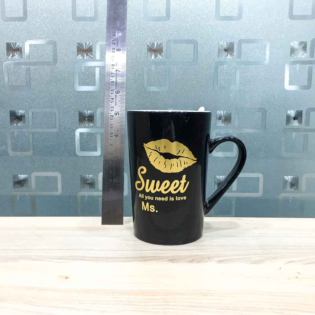 Coffee Mug with Spoon - for Tea, Coffee, Milk, Beverage, & Gifts - ApkaMart