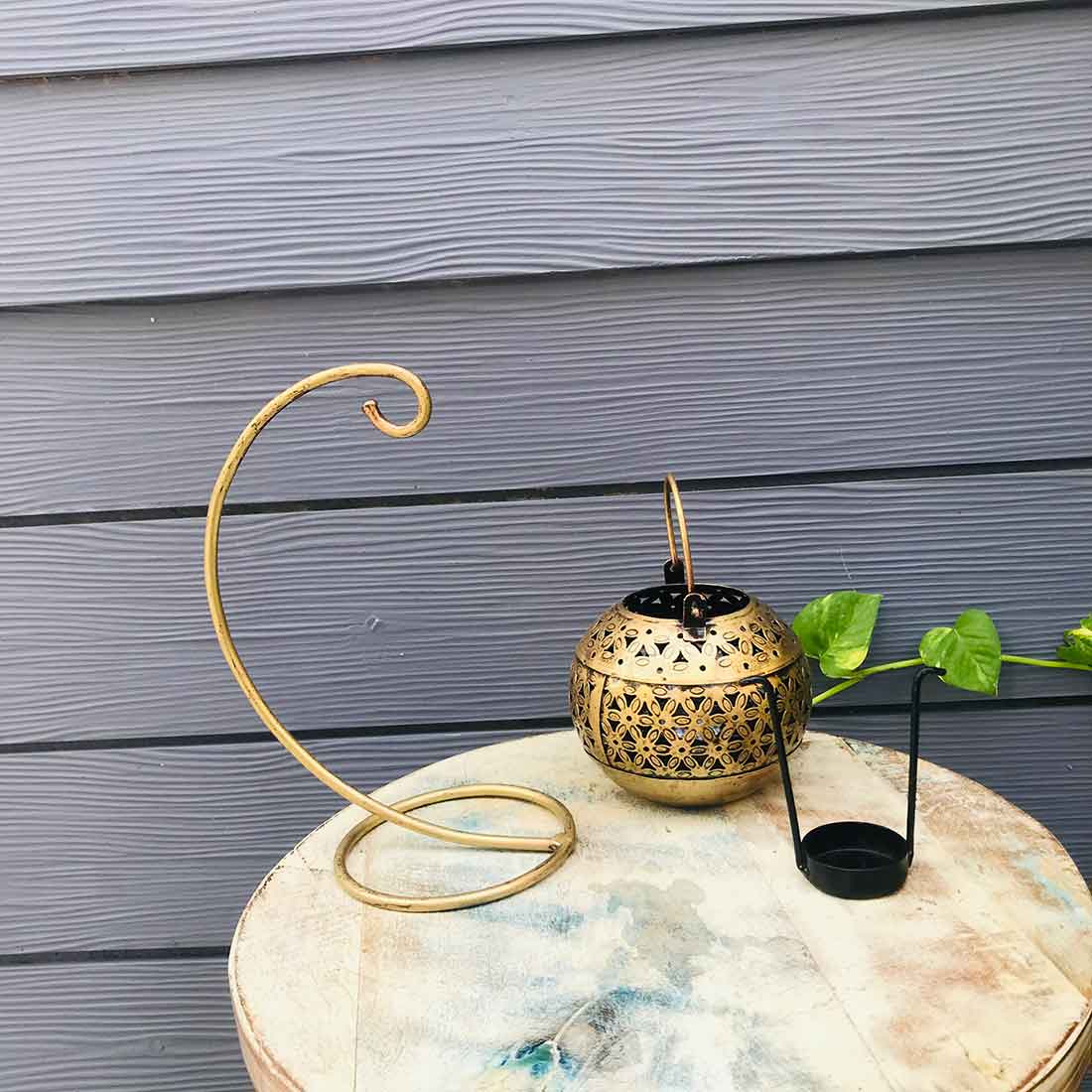 Candles Votives - Hanging Tea Light Holder - 10 Inch - ApkaMart