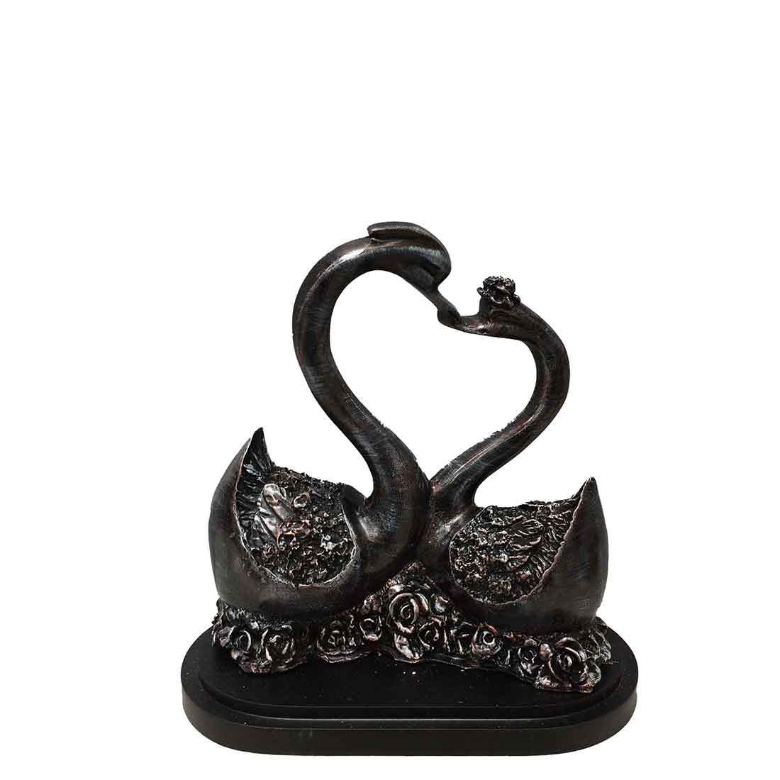 Swan Pair Showpiece - For Table & Home Decor - 12 Inch - ApkaMart