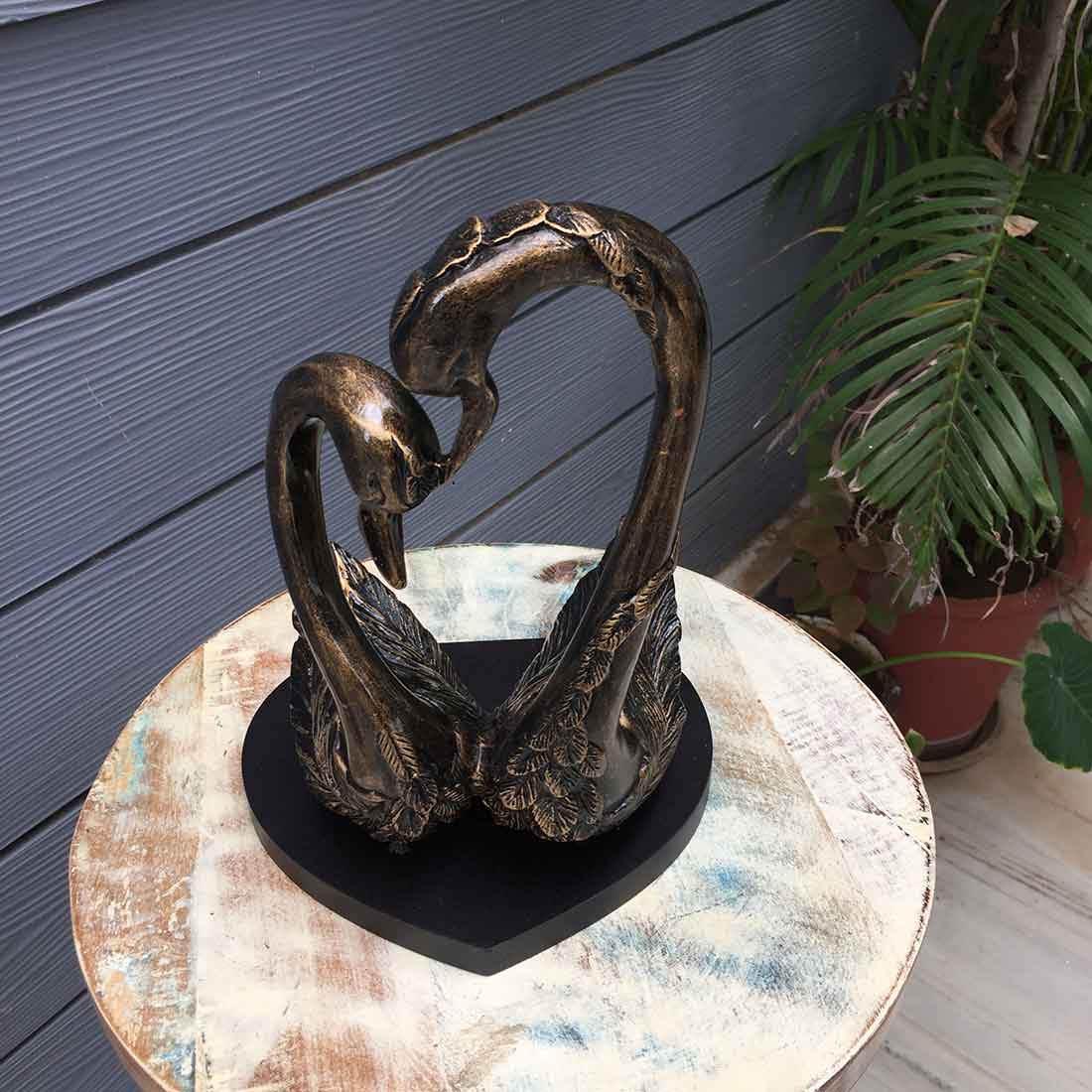 Swan Showpiece - For Home, Living Room & Table Decor - 12 Inch - ApkaMart