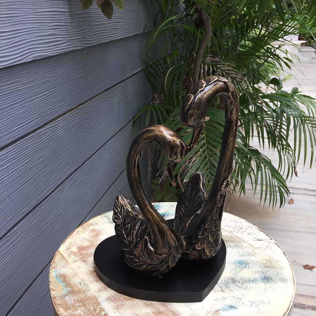 Swan Showpiece - For Home, Living Room & Table Decor - 12 Inch - ApkaMart