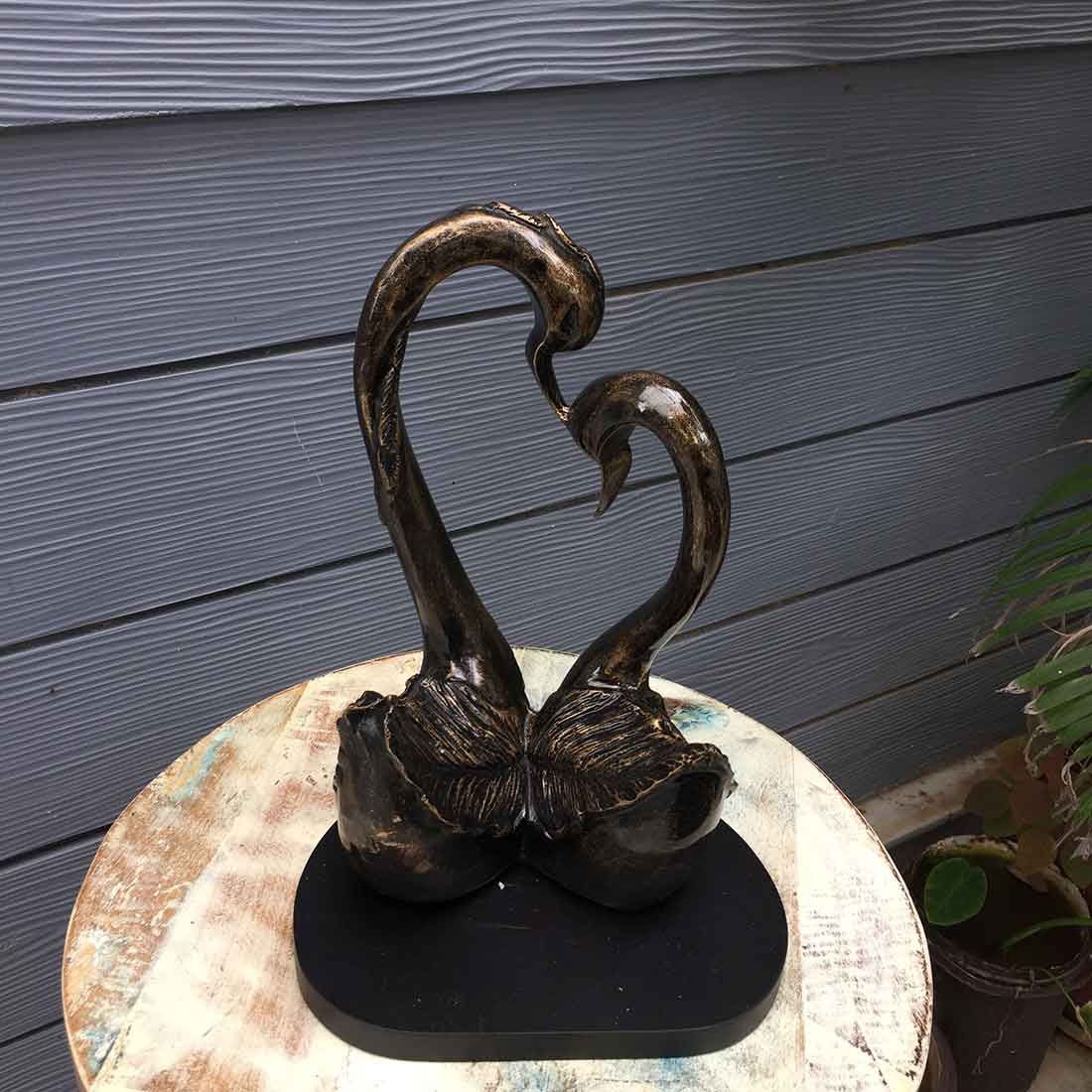 Swan Showpiece - For Home, Living Room & Table Decor - 12 Inch - ApkaMart