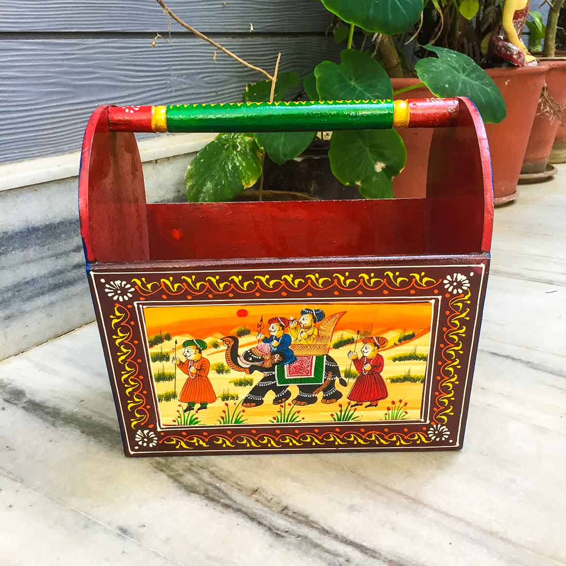 Magazine Holder | Wooden Magazine Stand - For Living Room - 12 Inch - ApkaMart