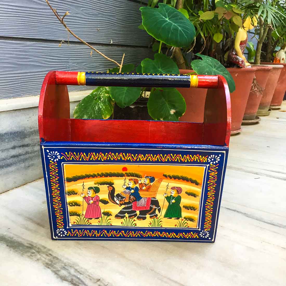 Newspaper and Magazine Stand - For Living Room & Home -12 Inch - ApkaMart