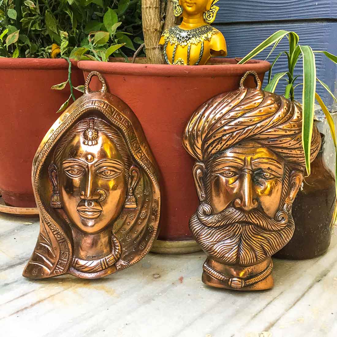 Metal Wall Decor - For Living Room Interior Decoration - 12 Inch - ApkaMart